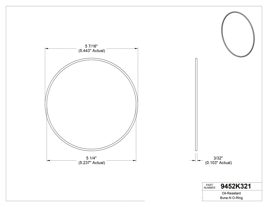 Technical drawing - 9452K321